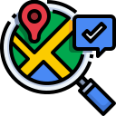 external search-location-map-and-location-justicon-lineal-color-justicon icon