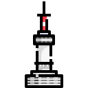 external seoul-tower-korea-justicon-lineal-color-justicon icon