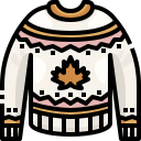 external sweater-autumn-clothes-justicon-lineal-color-justicon icon