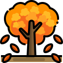 external tree-autumn-season-justicon-lineal-color-justicon icon