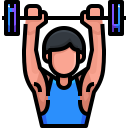 external weightlifter-sport-avatar-justicon-lineal-color-justicon icon
