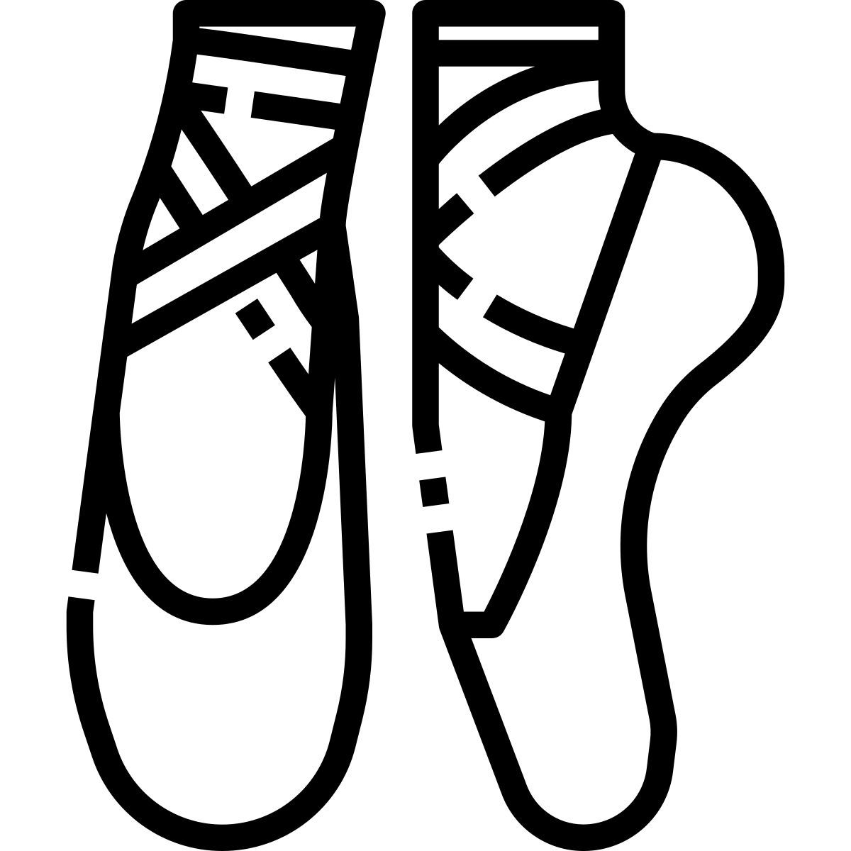 ballet shoes icon
