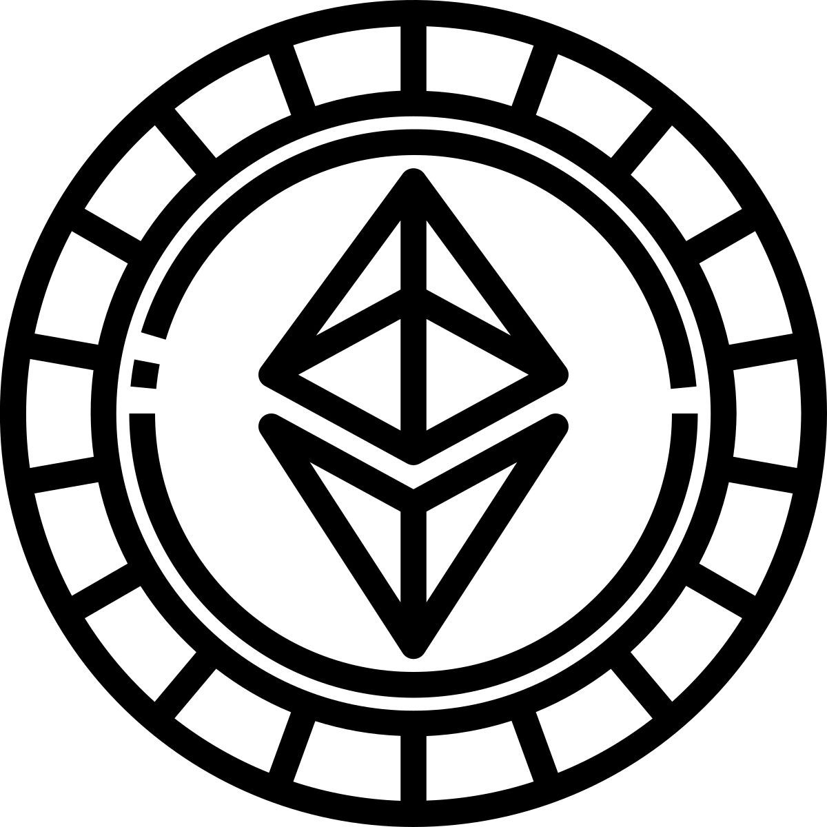 ethereum coins icon