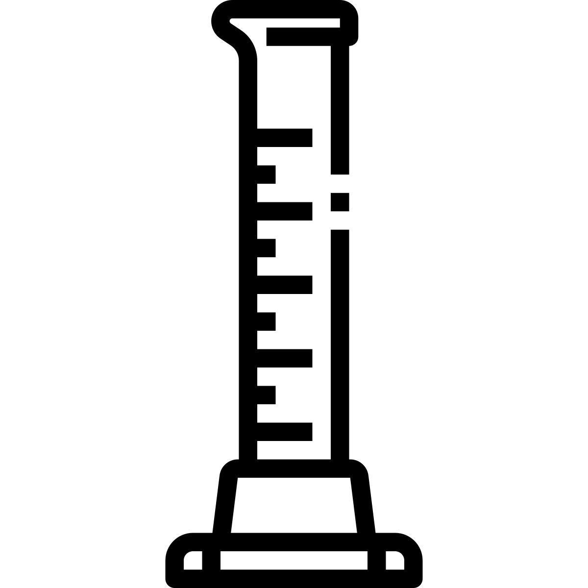 graduated cylinder icon
