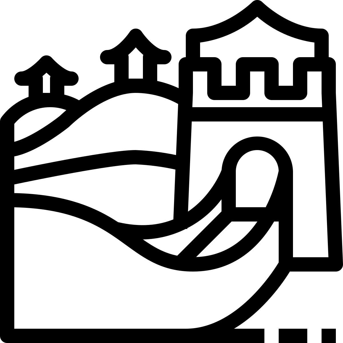 great wall of china icon