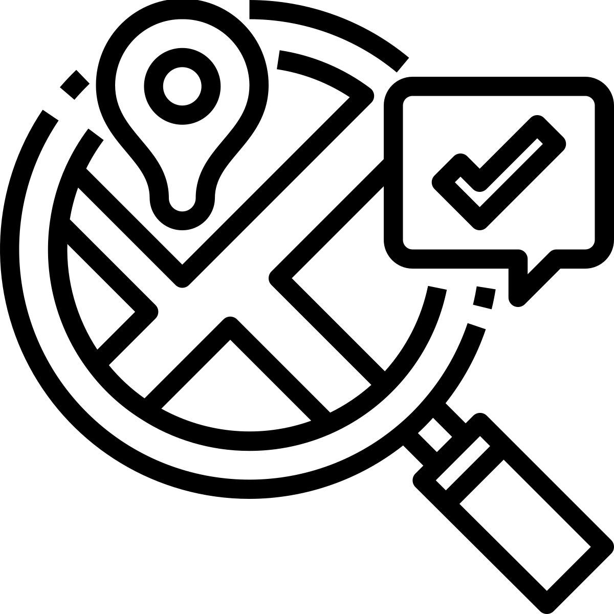emplacement de recherche icon