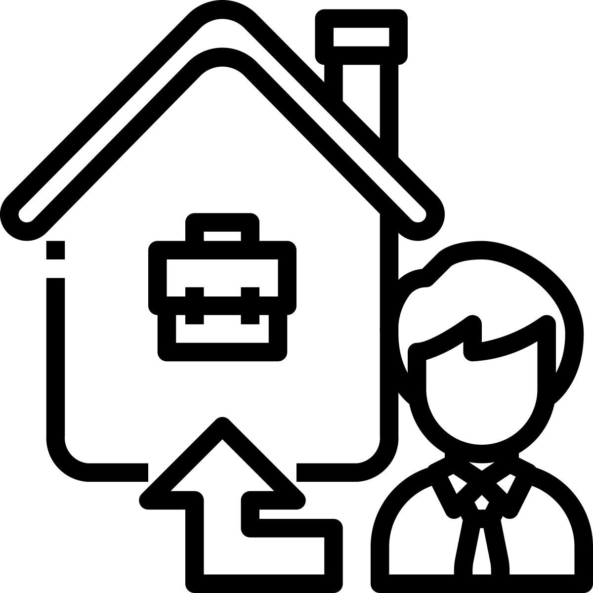 working at home icon