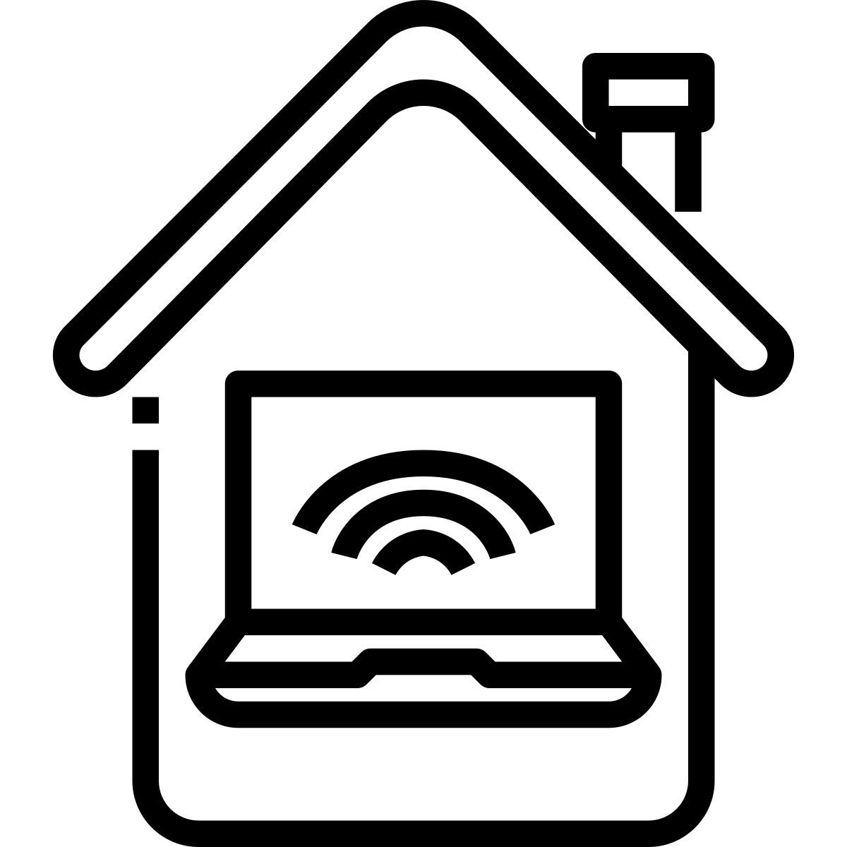 working at home icon
