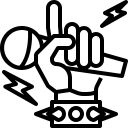 external rock-and-roll-rock-and-roll-justicon-lineal-justicon-1 icon