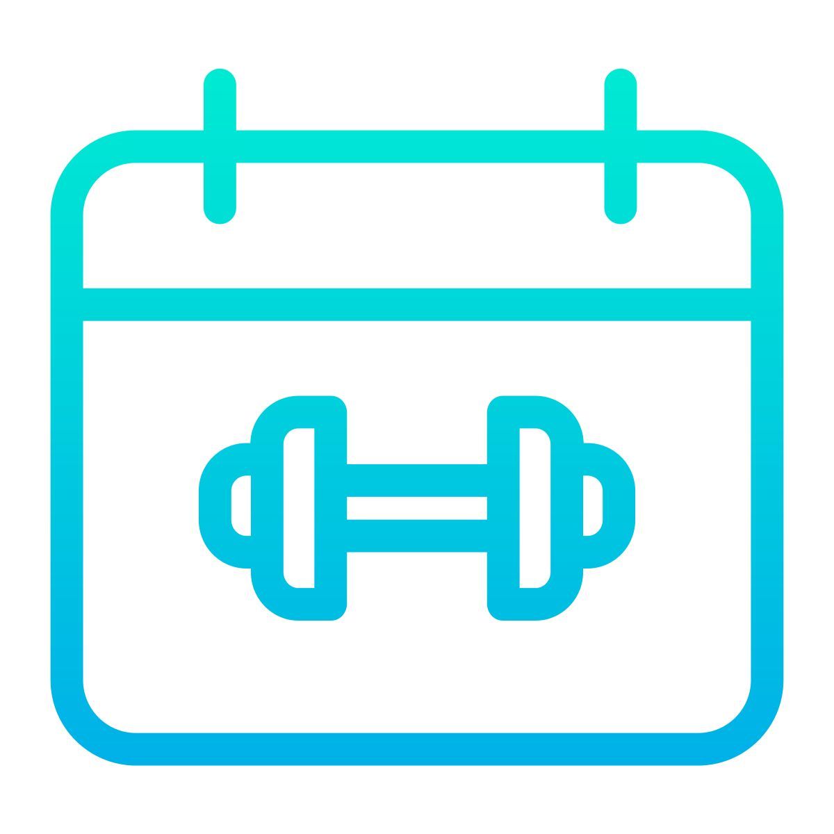 fitness calendar icon