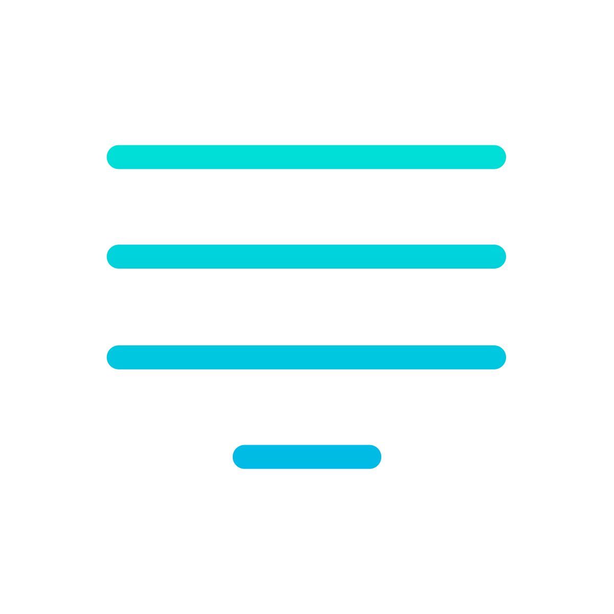 allineamento centrale icon