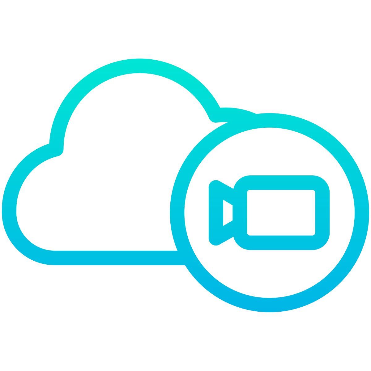 cloud video icon