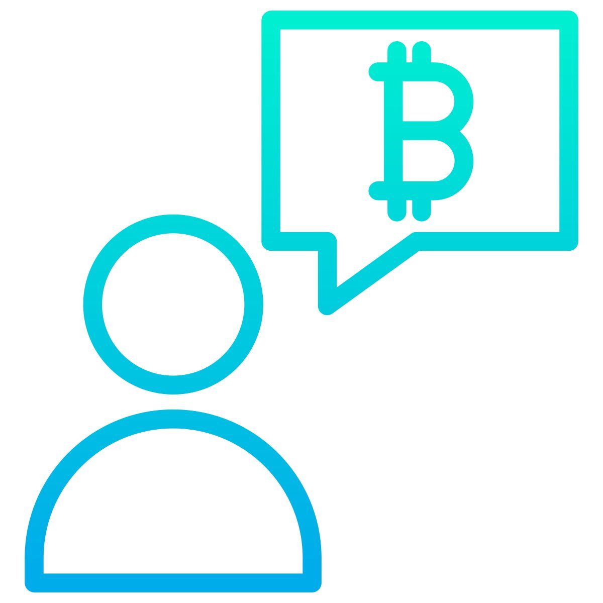 financial conversation icon