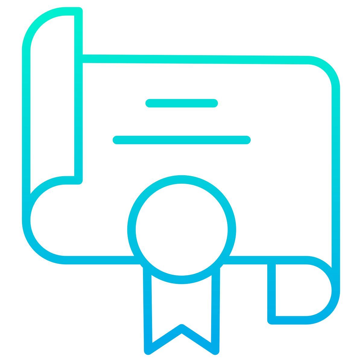 졸업 증서 icon