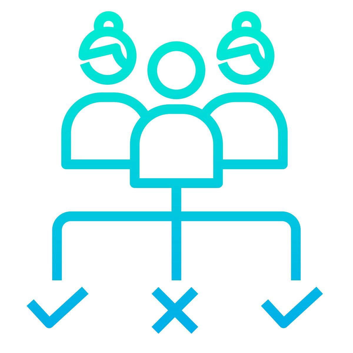 grupo de primer plano seleccionado icon