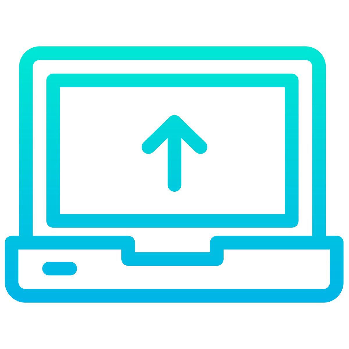 laptop upload icon