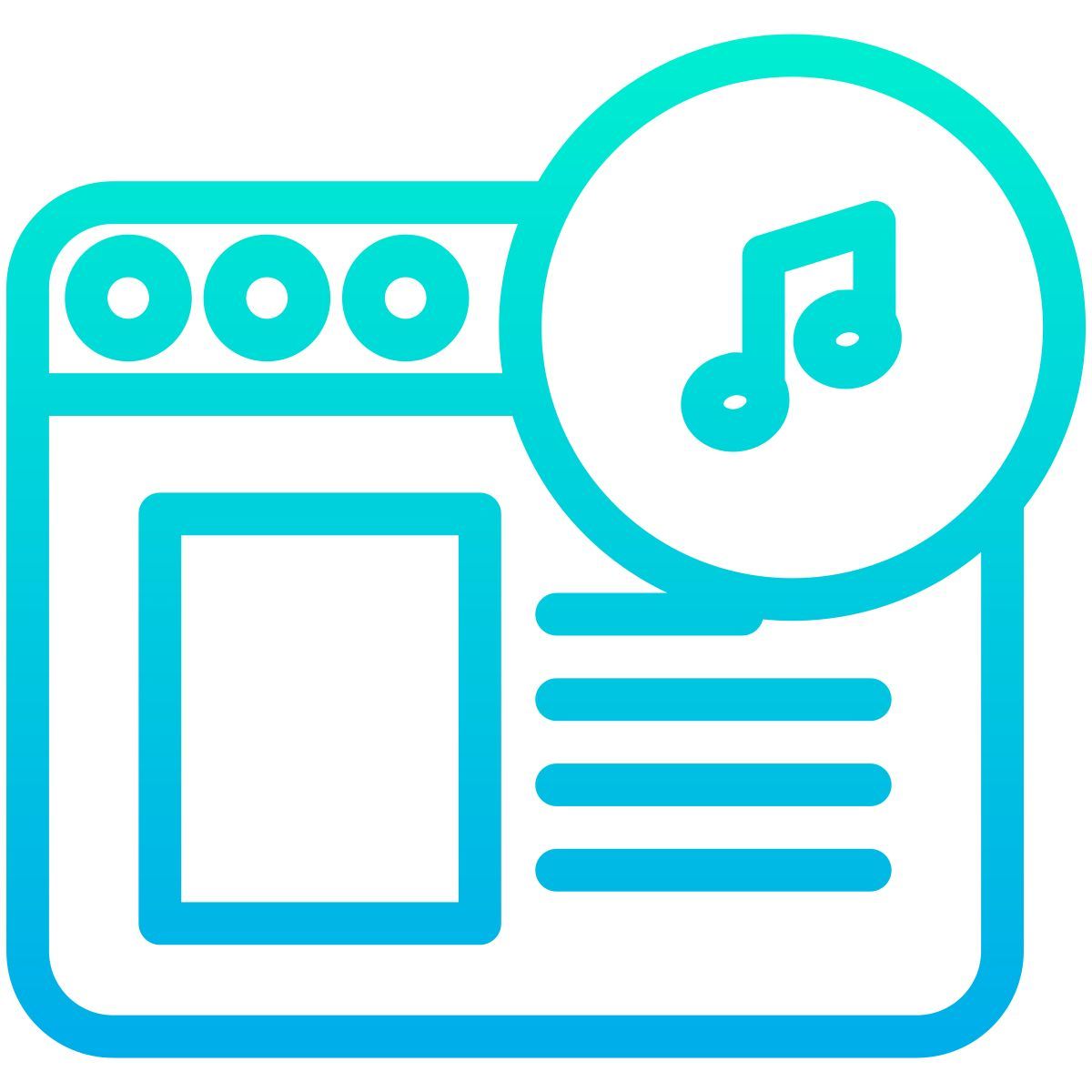 browser music icon