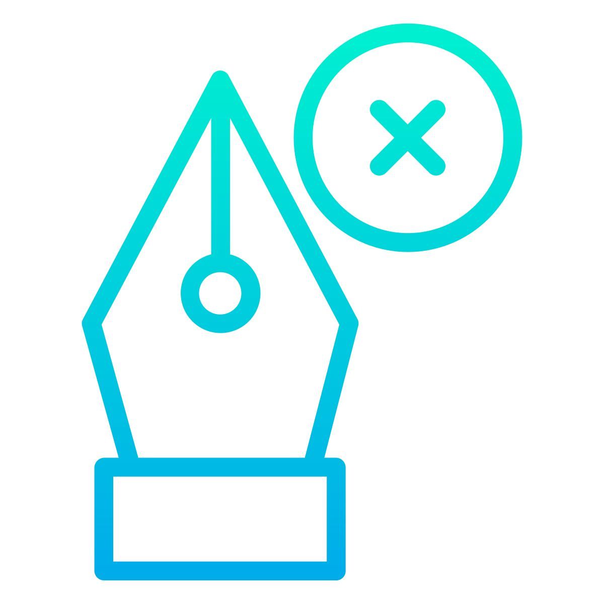 remove fountain pen icon