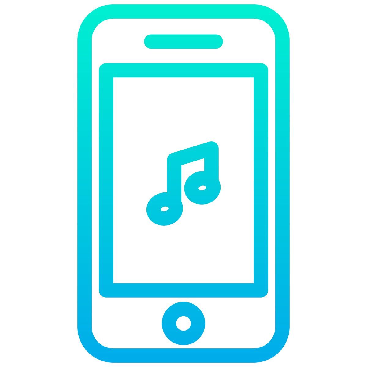 smartphone music icon