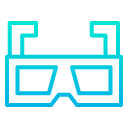 external 3d-glasses-cinema-kiranshastry-gradient-kiranshastry icon