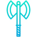 external axe-weapon-kiranshastry-gradient-kiranshastry icon
