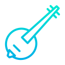 external banjo-music-kiranshastry-gradient-kiranshastry icon