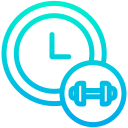 external clock-fitness-kiranshastry-gradient-kiranshastry icon