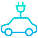 external electric-car-automobile-kiranshastry-gradient-kiranshastry-3 icon