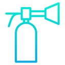 external extinguisher-airport-kiranshastry-gradient-kiranshastry icon