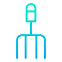 external fork-agriculture-and-farmer-kiranshastry-gradient-kiranshastry icon