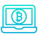 external laptop-bitcoin-kiranshastry-gradient-kiranshastry icon