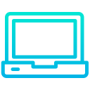 external laptop-multimedia-kiranshastry-gradient-kiranshastry icon