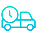 external pickup-truck-logistic-delivery-kiranshastry-gradient-kiranshastry icon