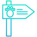 external road-sign-hunting-kiranshastry-gradient-kiranshastry icon
