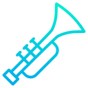 external trumpet-music-kiranshastry-gradient-kiranshastry icon