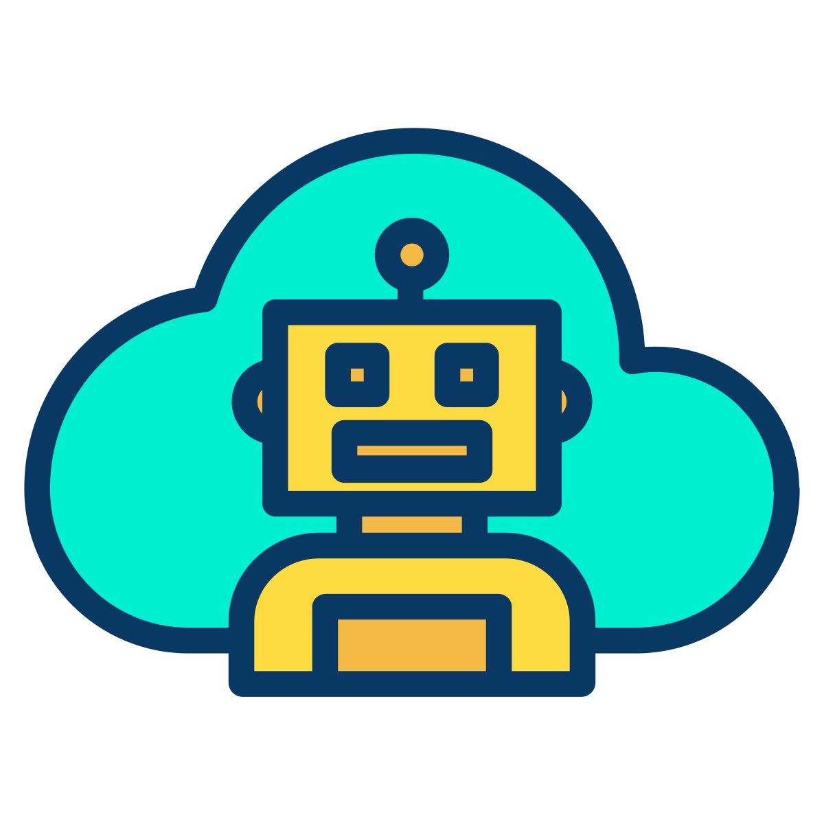 cloud robot icon