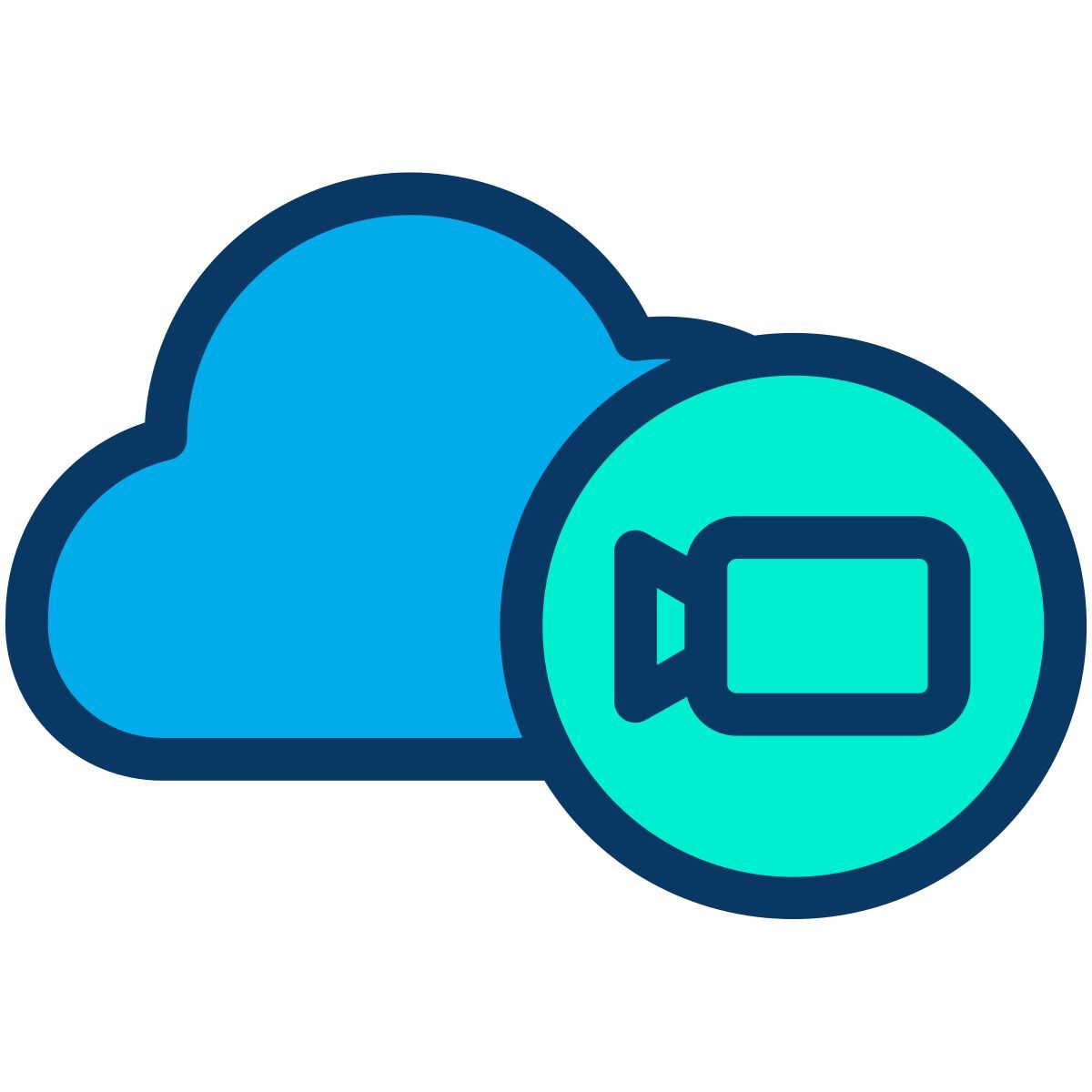 cloud video icon