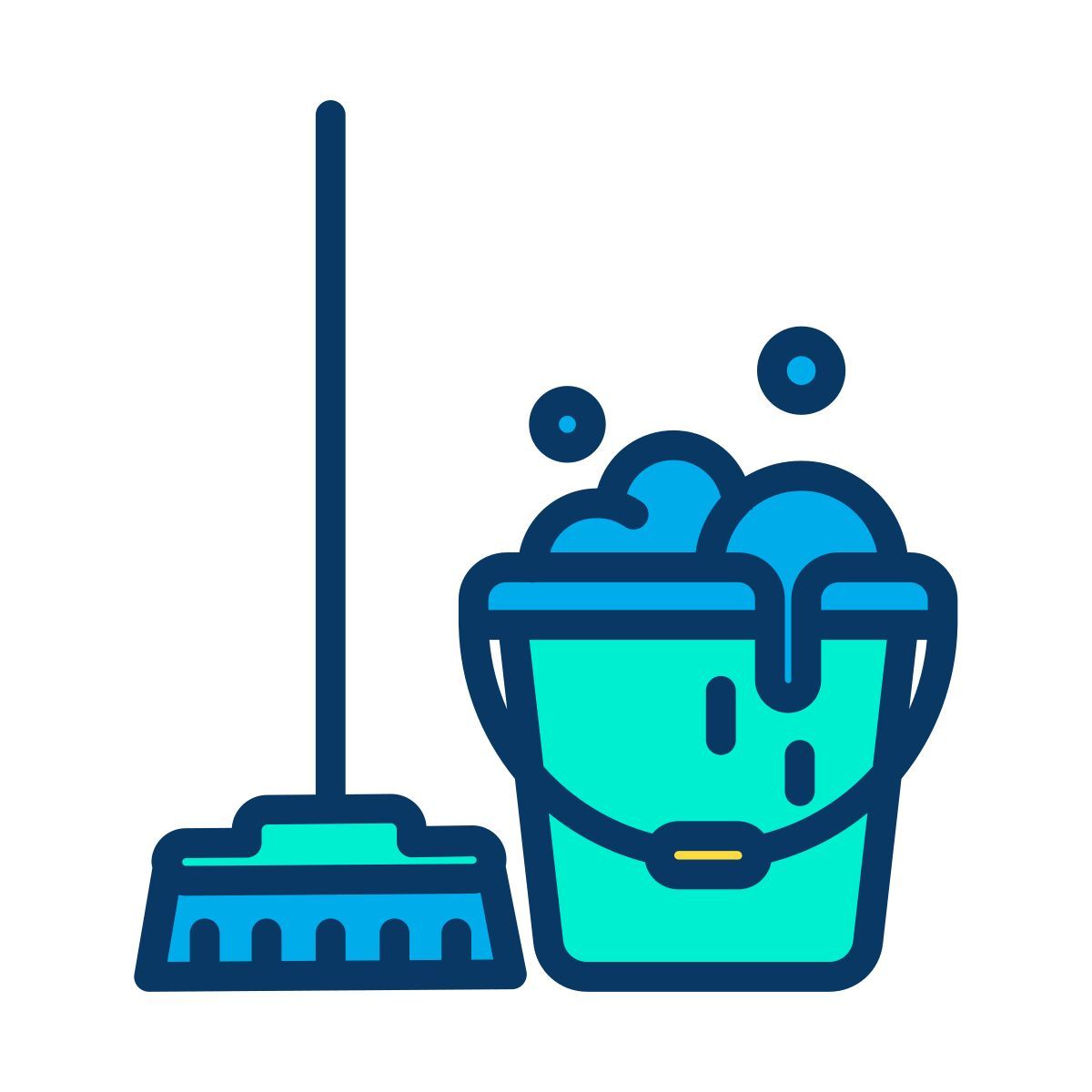 mop and bucket icon
