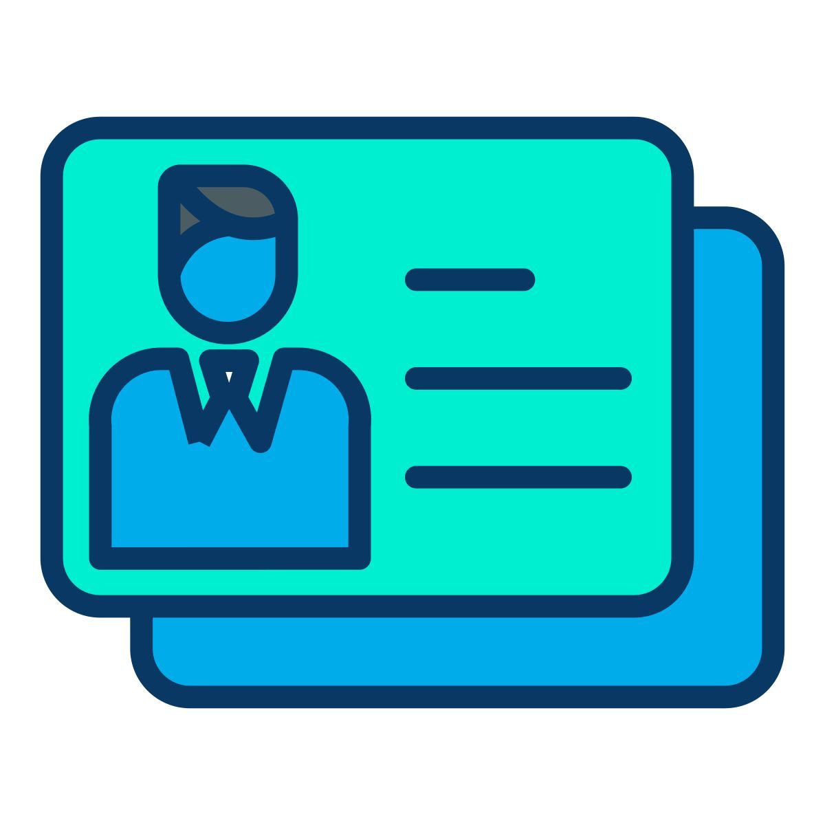 tarjeta de identificación icon