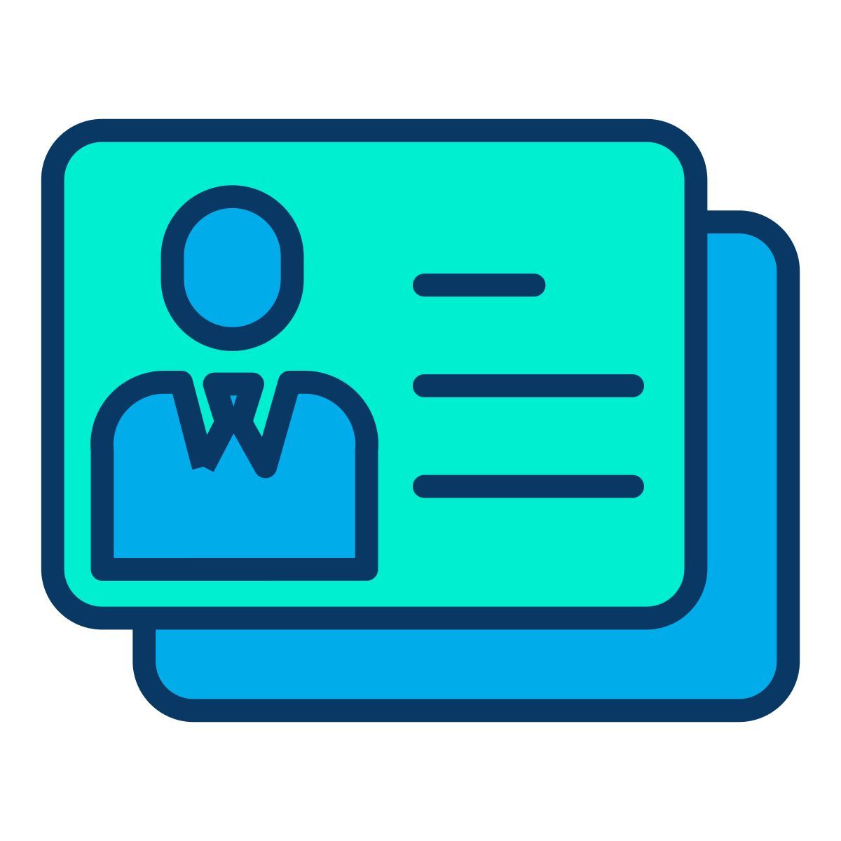 tarjeta de identificación icon