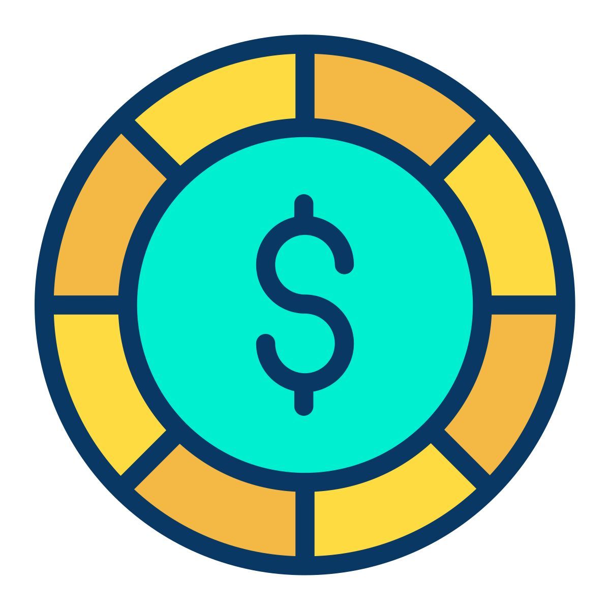 ficha de póquer icon