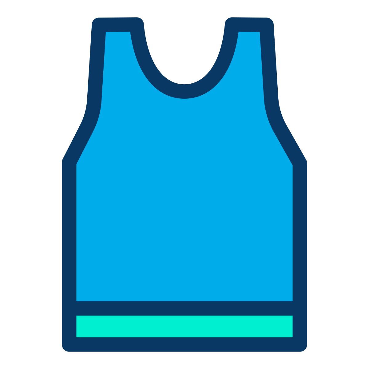 camisa sin mangas icon