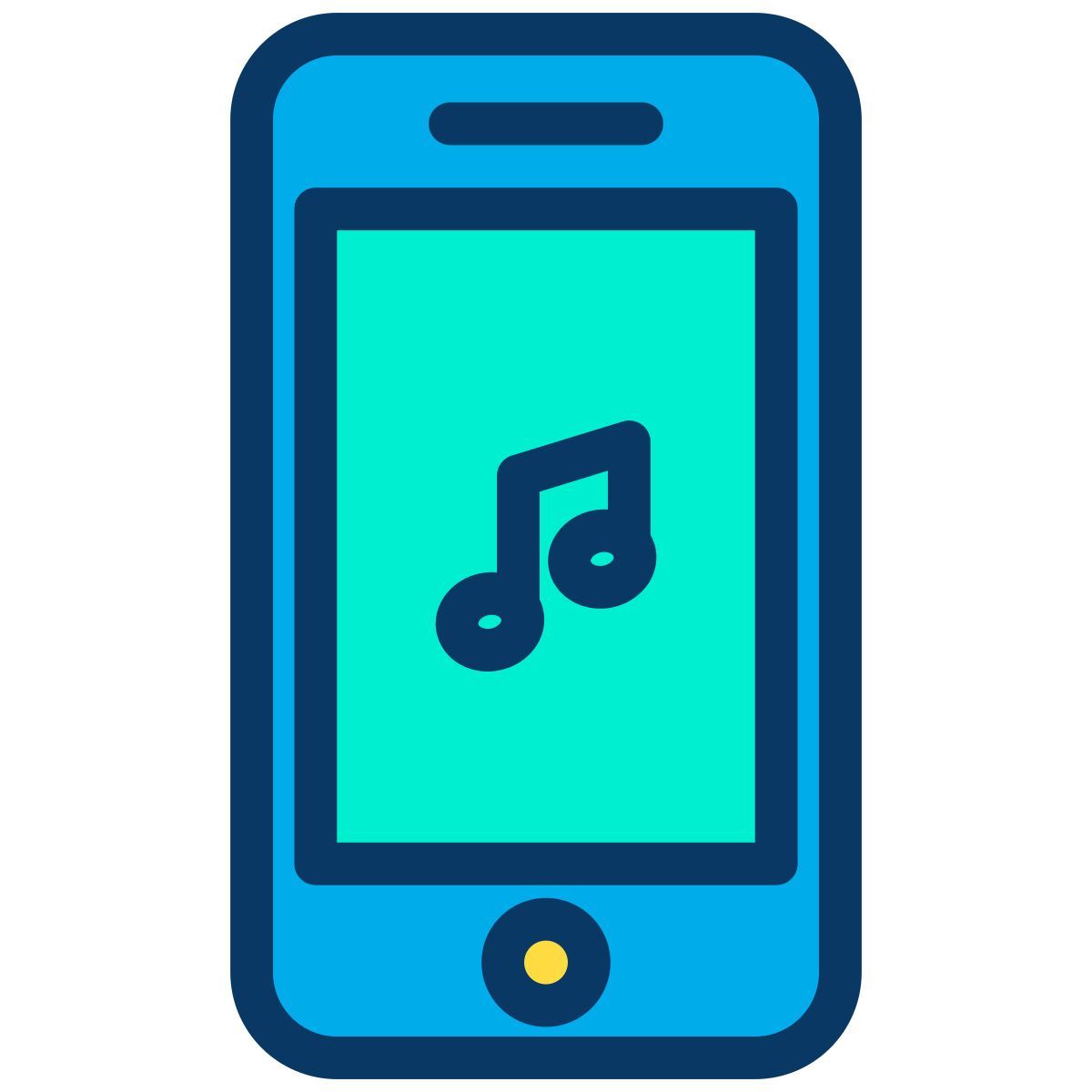 smartphone music icon