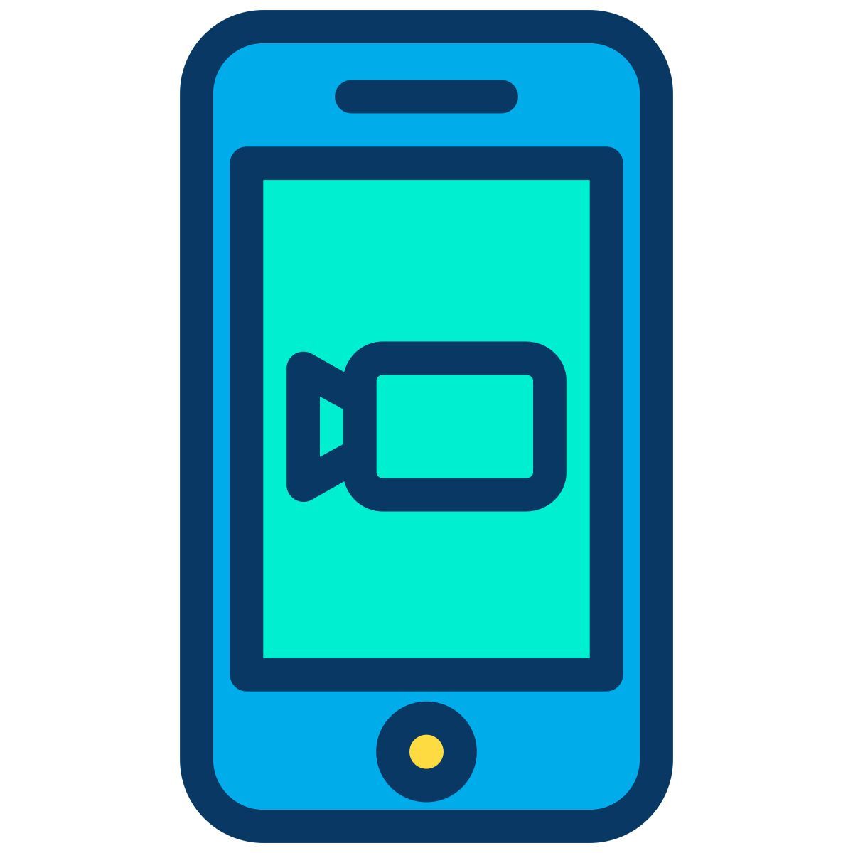 vídeo de teléfono inteligente icon