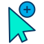 external add-selection-graph-design-kiranshastry-lineal-color-kiranshastry icon
