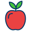 external apple-fruits-and-vegetables-kiranshastry-lineal-color-kiranshastry icon