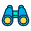 external binoculars-camping-kiranshastry-lineal-color-kiranshastry icon