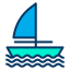 external boat-outdoor-kiranshastry-lineal-color-kiranshastry icon