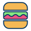 external burger-food-kiranshastry-lineal-color-kiranshastry icon