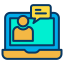external chat-online-learning-kiranshastry-lineal-color-kiranshastry icon